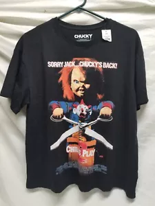 Child's Play 2 Retro Movie T Shirt Size Large NWT Chucky - Picture 1 of 6