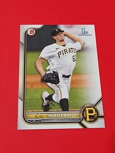 2022 Bowman Draft Paper Base BD-103 Hunter Barco - Pittsburgh Pirates - Picture 1 of 3