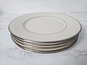 Cinque piatti insalata Lenox Cosmopolitan Collection Maywood 8 1/4" bordo platino #43G - Foto 1 di 9