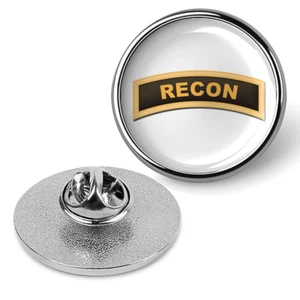 U.S. Army Recon Pin Lapel Tie Tac Badge, Military Emblem Suit Shirt Hat -Silver - Picture 1 of 3