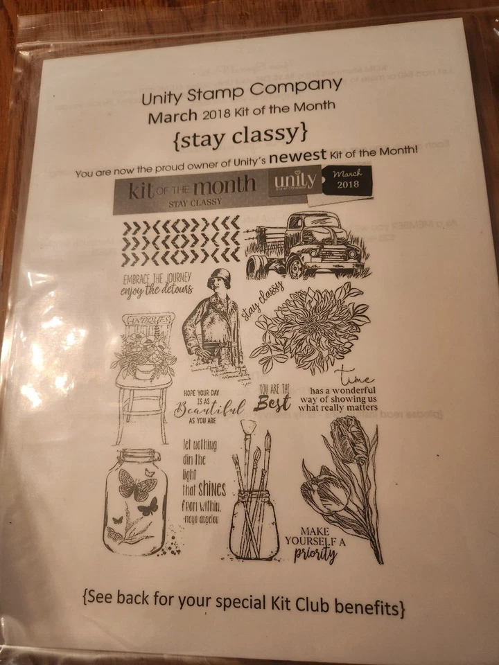Mar-2018- KIT OF THE MONTH UNITY STAMP COMPANY- Stay Classy RS-53 - Image 1 of 1