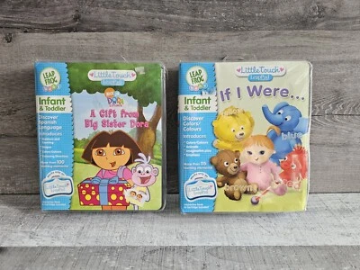 LEAP FROG BABY LeapPad Little Touch Learn Spanish Big Sister Dora + If I Were - Image 1 of 4