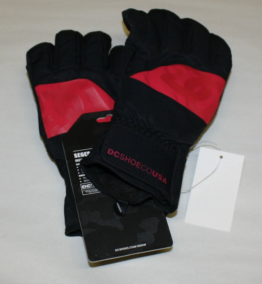 DC SHOES SEGER 13 GUANTES MUJER TALLA PEQUEÑA NEGRO/ROJO NUEVO CON ETIQUETAS ENVÍO GRATUITO Foto 1 de 1