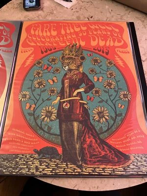 Pôster Fare Thee Well Santa Clara Justin Helton Status Serigrafia 1608/2015 M/NM - Imagem 1 de 4