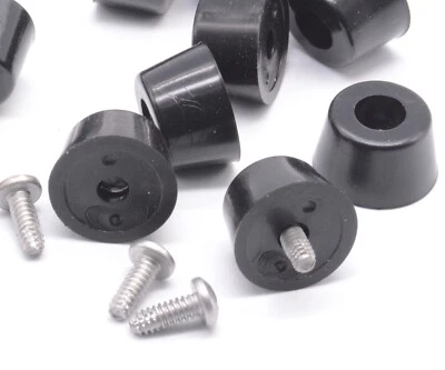 Rubber Feet for Dunlop GCB95 95Q Crybaby Wah Pedal 4 Per Pack  Includes Hardware - Image 1 of 4