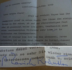 Missionar Bischof Erich KRÄUTLER (1906-1985): Brief 1969, Mission in Brasilien - Bild 1 von 5