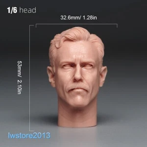 1:6 Daniel Day-Lewis Mann Kopf Skulptur geschnitzt passt 12" männliche Actionfigur Körper Spielzeug - Bild 1 von 7