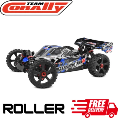 Team Corally Spark XB6 1/8 RC Buggy 6S 4wd Car Fast ROLLER Blue NO ELECTRONICS - Image 1 of 4