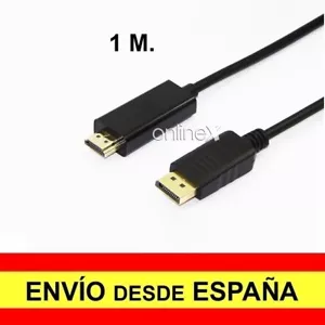 Cable DP (DisplayPort) Macho a HDMI Macho 1 Metros a2709 - Imagen 1 de 2