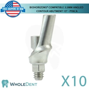 10 pilares de contorno en ángulo de 3,5 mm compatibles con BioHorizons® 15° titanio dental - Imagen 1 de 5