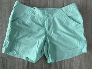 Women’s PFG Columbia Coral Point Shorts, Teal, Medium, EUC - Picture 1 of 5