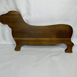 Dachshund Dog Shaped Acacia Wood Cutting Board World Market - Picture 1 of 6
