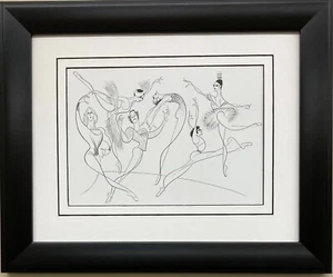 Al Hirschfeld "American Ballet '80 - Godunov" CUSTOM FRAMED ART Ballet - Picture 1 of 3
