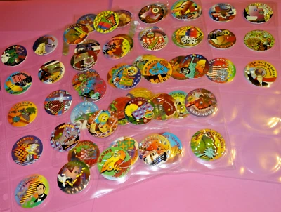 Pogs * 50 U.S. States * With State Capitols * Colorful * Very Nice Set w/Sheets - Image 1 of 4