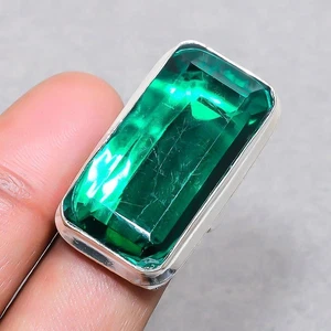 Faceted Chrome Diopside Gemstone Handmade Ethnic Adjustable Jewelry Ring SR 1399 - Picture 1 of 7