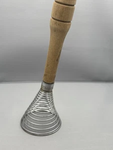 Vintage Spiral Spule Schneebesen mit Holzgriff 7" - Bild 1 von 2