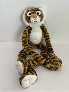 De colección Animal Alley 2000 Tigre Gato Peluche Gancho y Lazo Patas Colgantes 30” Largo - Imagen 1 de 10