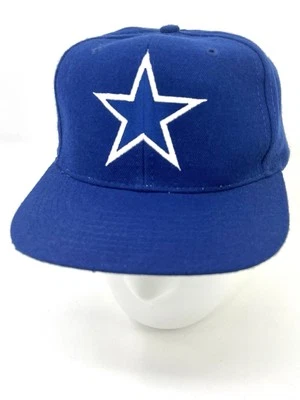 De colección Dallas Cowboys Snapback Sombrero Aguja Americana Cabeza de Bloque Logo Spellout Lana Foto 1 de 4