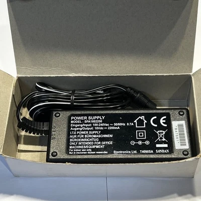 16V 2.2A Power Supply 2200mA 2.1mm Barrel Socket Stontronics T4090SA Fig 8 Mains - Image 1 of 4