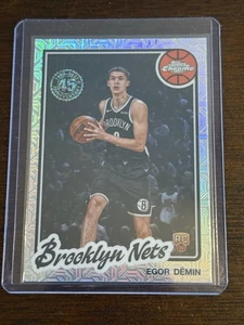 2025-26 Topps Basketball Chrome Mojo Refractor Egor Demin Rookie Card - Picture 1 of 3