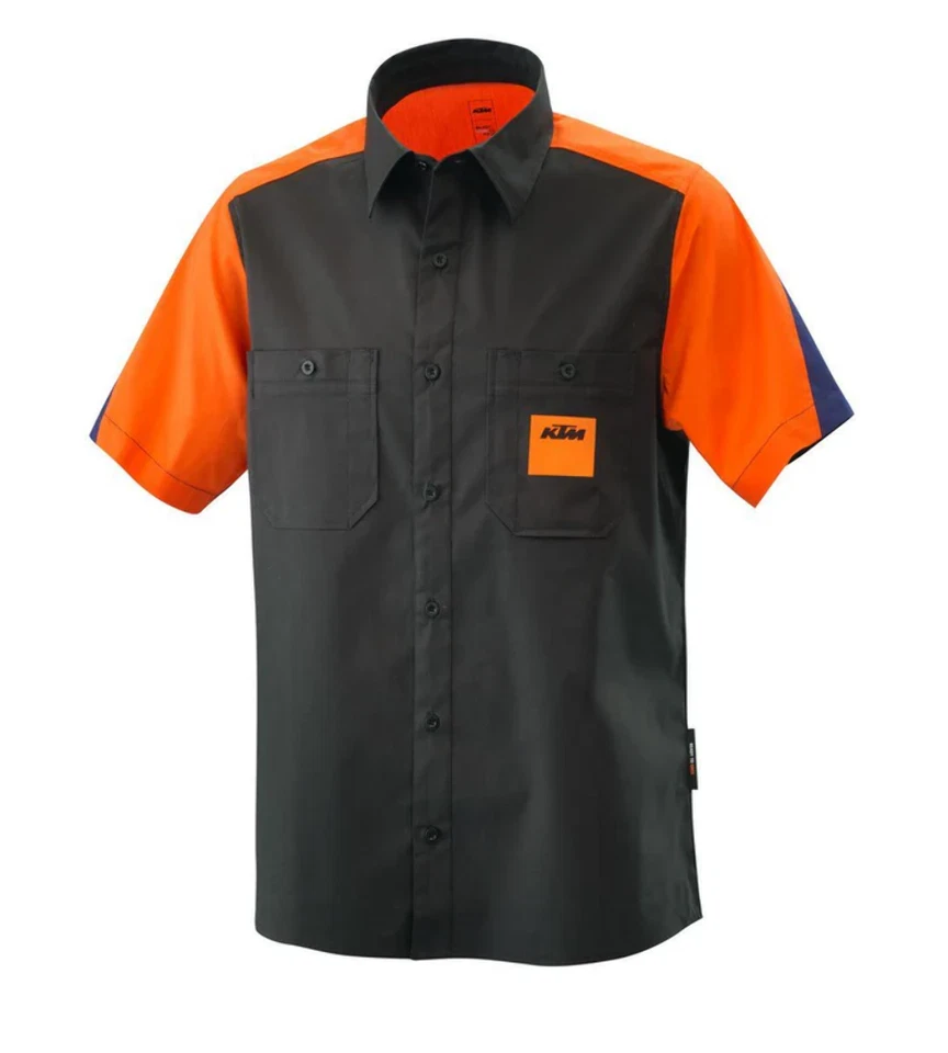 Camisa mecánica KTM azul marino, negra, blanca, naranja TALLA: 2X-GRANDE 3PW240026306 Foto 1 de 4