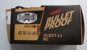 WHITE PRISMA LEATT BULLET PROOF VELOCITY 6.5 CRYZTAL GOGGLES - MIRROR LENS KTM - Foto 1 di 4