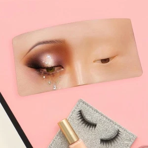 Silicone Practice Board Realistic Bionic Skin Face Eye Makeup for Beautician - Picture 1 of 7