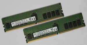 Hynix 32GB 2 x 16GB DDR4-21300 PC4-2666V-R 2Rx8 288-Pin Memory HMA82GR7DJR8N-VK - Picture 1 of 1