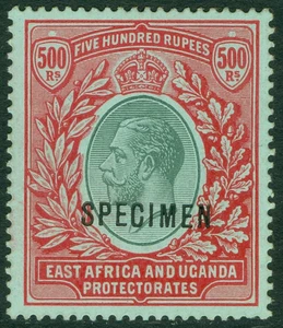 SG 63s KUT 1912-21. 500r verde y rojo/verde, ejemplar sobreimpreso. Un prístino... - Imagen 1 de 1