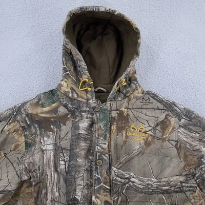 Chaqueta de camuflaje aislante Realtree para hombre abrigo de caza con capucha mediano Foto 1 de 4