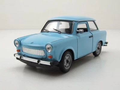 Trabant 601 Trabbi Himmelblau Modellino 1:24 Welly - Immagine 1 di 4