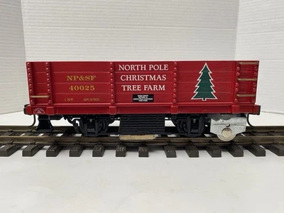 Limpiador de vías de tren granja árbol de Navidad personalizado escala G Aristo-Craft Foto 1 de 4
