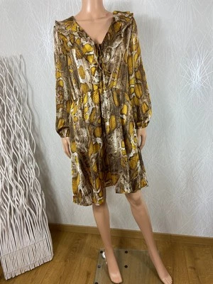 Robe cintrée multicolore à volant Jus Orange Paris - 42 Jaune - Photo 1/3