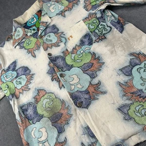 Hang Ten Vintage Hawaiihemd Aloha Floral Luau Größe L lebendig Freizeit - Bild 1 von 10