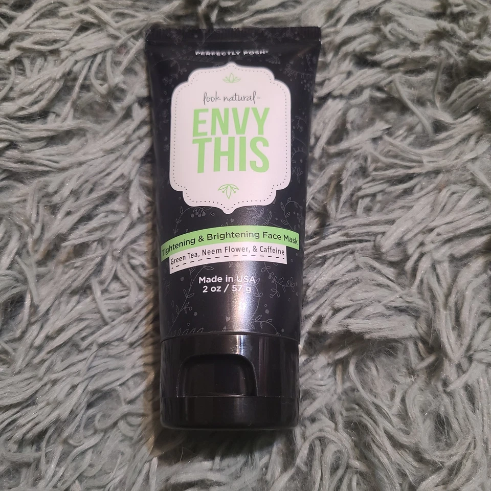 Perfectly Posh Envy This Tightening & Brightening Face Mask 2 Oz Vegan Sealed - Image 1 of 3