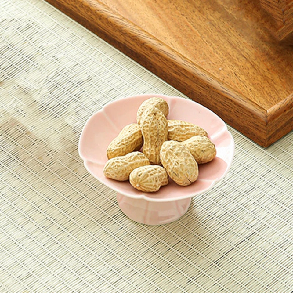 Fruit Bowl Mini Dessert Display Stand Footed Petal Shaped Small Cake Stand for - Image 1 of 1