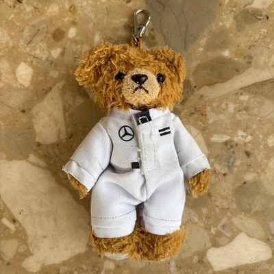 [Import duties included] Mercedes-Benz Plush Keychain White 10cm Doll with Keyri - Imagem 1 de 2