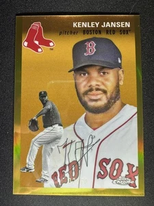2023 Topps Chrome Platinum #246 Kenley Jansen Gold Wave Refractor /50 Red Sox - Picture 1 of 2