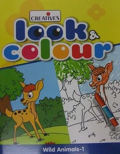 CRE0566 - * Kreativbücher - Look N Farbe - Wilde Tiere 1 - Bild 1 von 1