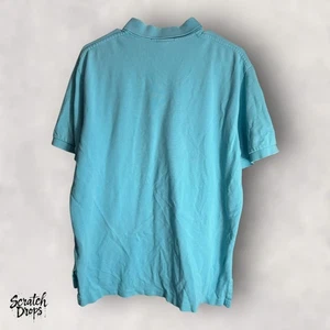 Men's Polo Shirt Size Large Blue Casual Short Sleeve Classic Fit Top Quality M02 - Picture 1 of 4