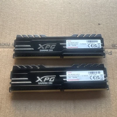 A-DATA XPG GAMMIX 2X8GB DDR4 DIMM PC4-28800 3600MHz MEMORY AX4U360038G18I-BB10 - Image 1 of 4