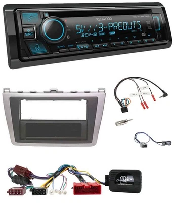 Kenwood Bluetooth USB CD Lenkrad DAB Autoradio für Mazda 6 2010-2012 aktiv - Bild 1 von 4