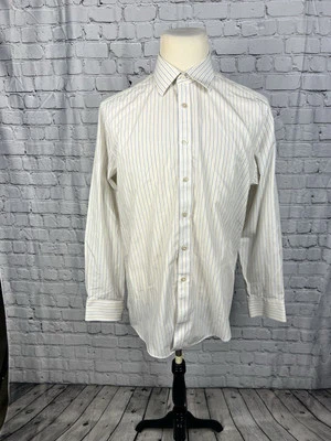 Рубашка мужская Charles Tyrwhitt Dress 16 1/2/35 не железная приталенная многоцветная в полоску - Изображение 1 из 4