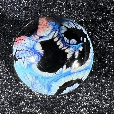 3/4”- Canicas Mad Man Planeta Rico en Aceite Mármol Firmado MMM 12-25 Foto 1 de 4