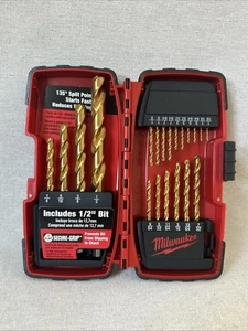 Milwaukee THUNDERBOLT Set di punte da trapano in titanio da 20 pezzi, 1/16 di pollice attraverso 1/2 pollice - Foto 1 di 3
