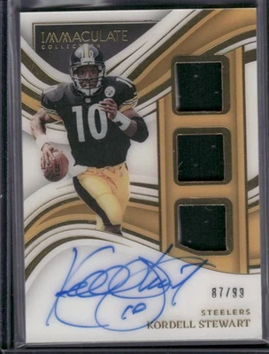 Parche automático Panini Immaculate Kordell Stewart 2023 3/99 #PC-KST Foto 1 de 2