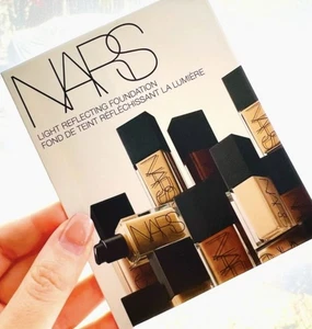 NARS LIGHT REFLECTING FOUNDATION 4-Shades Sampler Card New Sealed - Picture 1 of 6