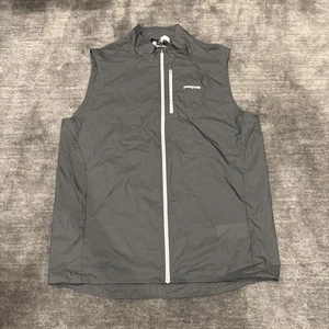 Nuevo con etiquetas Chaleco Patagonia Houdini Hombres Grande Ripstop Cortavientos Gris Forja - Imagen 1 de 6