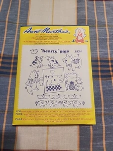 Tante Martha's Hot Iron Transfers Herzhafte Schweine 3854 unbenutzt geschnitten - Bild 1 von 2