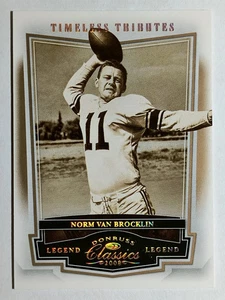 2008 Donruss Classics Timeless Tributes Bronze #116 Norm Van Brocklin - Bild 1 von 2